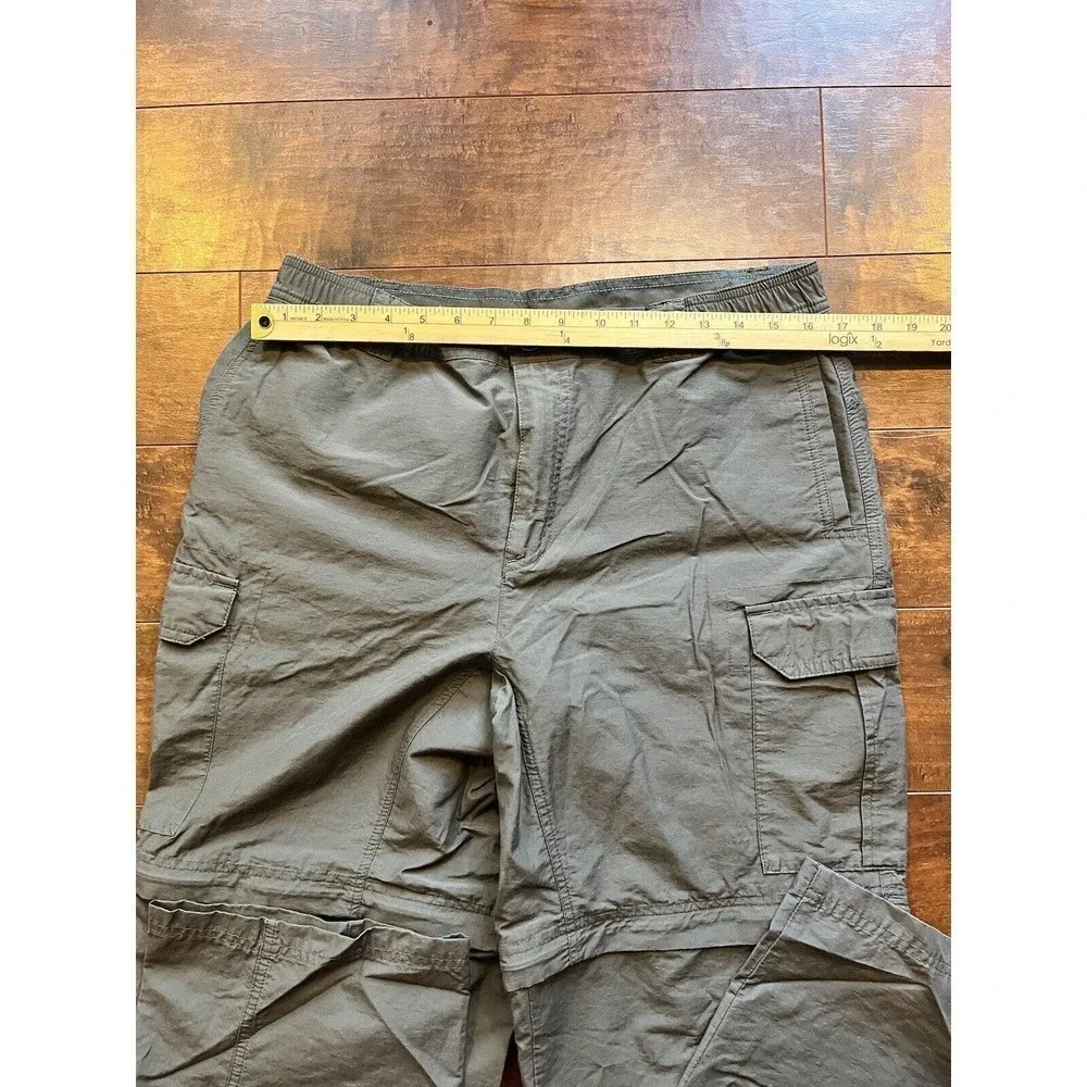 Columbia Mens Gray Zip Off Convertible Hiking Outdoors Pants Size M
